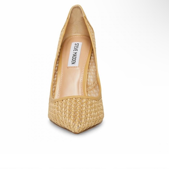 STEVE MADDEN Vala Natural Raffia Pumps - Picture 3 of 5